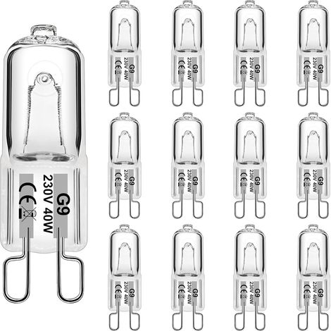 Glühbirne G9 24 Stücke Halogen G9 40W Dimmbar Halogen Leuchtmittel G9 230V 2700K für Backofen 300 Grad. (1/5)