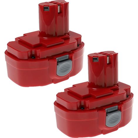 EXTENSILO 2x Akku kompatibel mit Makita DK1016DL, DK1021DL, DK1024D, DK1033DL, BMR100 Elektrowerkzeug (3300 mAh, NiMH, 18 V)