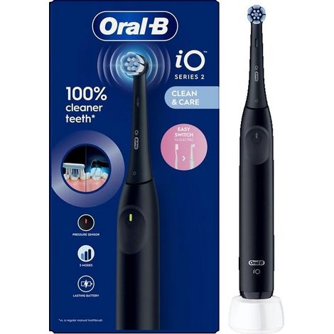 Spazzolino elettrico ORAL-B iO 2, nero notte, 1 pezzo.