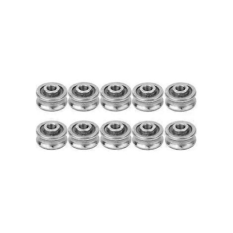 U-Nut-Lager SG15 Führungsrollenlager 5 x 17 x 8 mm für Computerstickmaschinen 10 Stück (Einzelreihige Rolle)