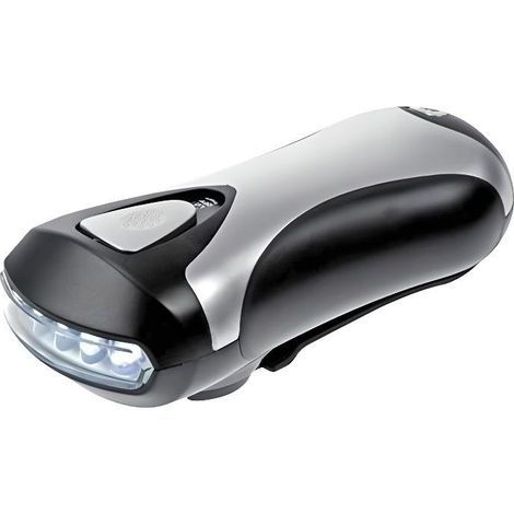 Lampe torche - ZL388/3 - 5 LED - Dynamo - Rechargeable - Noir