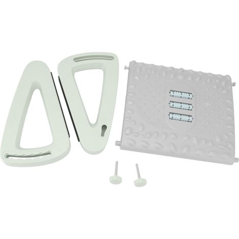 Repose-pieds ergonomique sous le bureau, 6 hauteurs réglables, avec texture de massage et rouleau pour bureau, vert