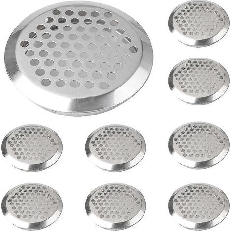 HONORNIC - Lot de 30 grilles d'aération rondes en acier inoxydable de 53 mm (1/5)