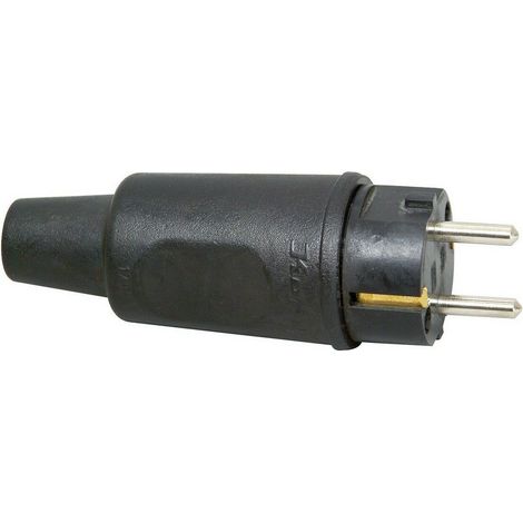 Clavija 2p+t goma 16a 230v negro. kopp (1/2)