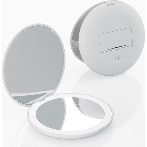 Miroir Poche LED 1x/10x Blanc Voyage (1/5)