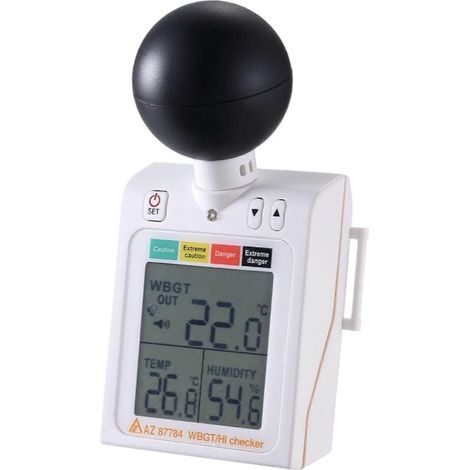 Appareil de mesure des contraintes thermiques WBGT, fonction d'alarme simple, testeur de température et d'humidité (1/5)