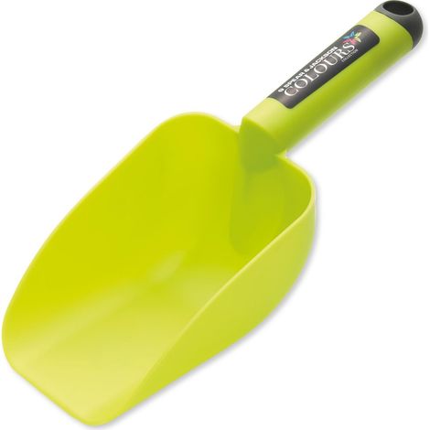 Pelle à Main de Jardin en Plastique, Pelle Polyvalente pour Terre, Terreau, Graines, Sable et Aliments pour Animaux, Vert (1/5)