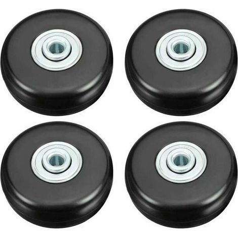 Kofferrolle, 45 mm, robustes, geräuscharmes Gummirad für Kofferreparaturen, universelles Schwenkrad, Ersatz-Transportrolle (1/5)