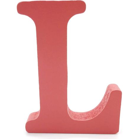 MINKUROW Lettere in Legno (L) Rosse 1 pz 10 cm A-Z Alfabeto Inglese Fai da Te Ornamenti Artigianali per la Decorazione Domestica di Nozze Compleanno Feste Accessori (1/5)