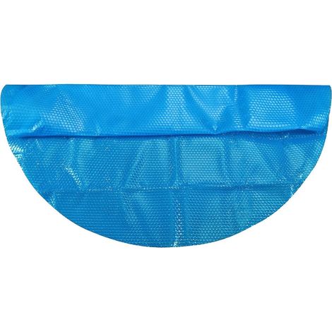 Couverture de piscine hors sol ronde de 5,5 m (18 pieds), protection pour piscine hors sol de 2,4 m (8 pieds), couverture solaire bleue pour piscine hors sol (1/5)