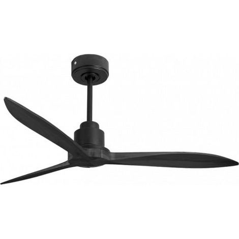 Tenerife - Super destratificateur et ventilateur DC 132 cm  Gris basalte pales bois noir sans Lumière 25 à 35 m² (1/4)