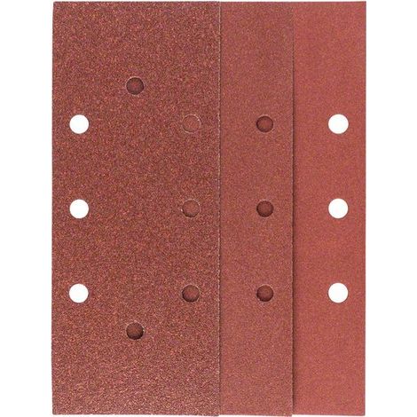 BOSCH 2609256B07 10tlg. Schleifblatt-Set für Schwingschleifer K = 60, 120, 180
