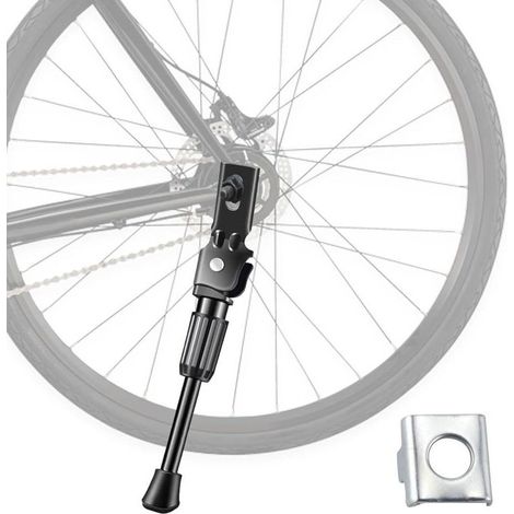 Béquille de vélo pour enfant - Support unilatéral - En alliage d'aluminium - Réglable - Pour vélo de route et petits vélos-12 pouces (1/4)