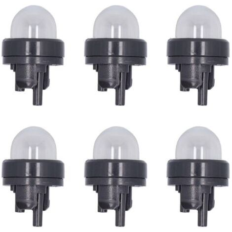 Ampoule d'huile de Tronçonneuse, Pièces de Rechange en Plastique et Caoutchouc 188-512, Taille Compacte, Ensemble d'ampoules d'amorçage 6 Pièces pour Petit Moteur 2 Temps (1/4)