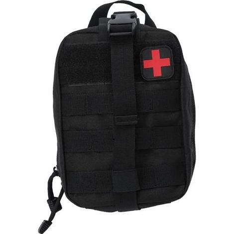 Sac de Premiers Secours Trousse d\'Urgence de Survie Médical pour Voyages Camping Voiture Maison Extérieurs, Noir (1/3)