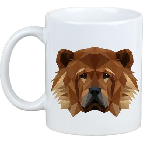 Chow Chow - taza con una foto y la inscripción perro geométrico Art-Dog (1/5)