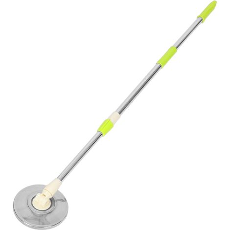 Manche de Balai Rotatif pour Vadrouille, 121 cm  tige ajustable, poignée plastique, tête ronde, format léger, usage sol intérieur (1/5)
