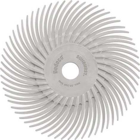 TYROLIT Radialbürstenscheibe PREMIUM SUNBURST Ø 76 mm Körnung 120weiß (1/2)