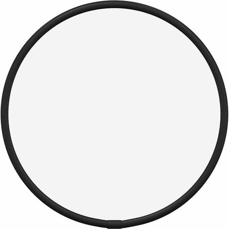 Miroir mural noir, rond, 20 cm de diamètre. (1/5)