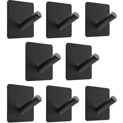 Selbstklebende Haken für Garage, dicke Türkleiderhaken, Haken zur Befestigung hinter der Tür, robust, kein Bohren erforderlich, für Badezimmer, hinterlässt keine Spuren, für den Hausgebrauch (1/5)