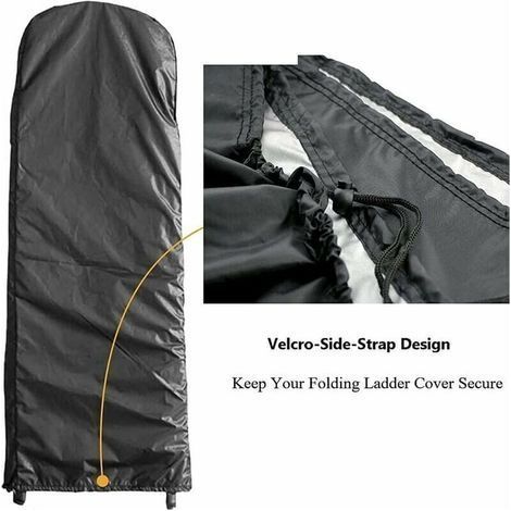 Schutzhülle für Klappleiter, 100 % wasserdicht – UV- und feuchtigkeitsbeständig – Maße 50 x 174 x 6,5 cm, Polyester (1/4)