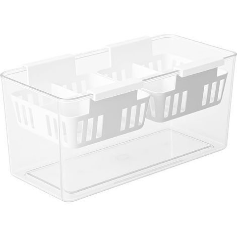 Pot carré avec vase à racines, récipient transparent (1/5)