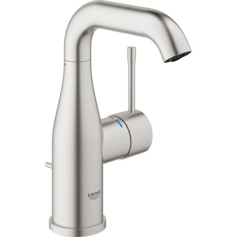 Grohe Essence - Miscelatore per lavabo con bocca di erogazione, supersteel 23462DC1 (1/5)