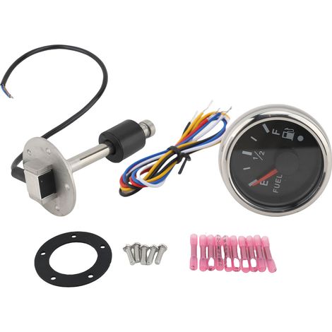 Kraftstoffgeber aus Edelstahl für Schiffe, Füllstandsanzeige und Manometer, für Auto, Boot, LKW, Wohnmobil, Yacht, 240-33 Ohm, 125 mm.
