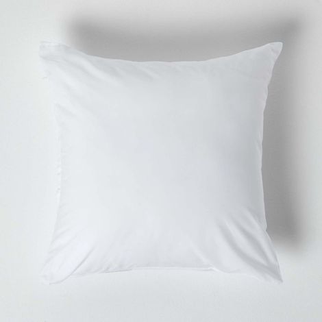 HOMESCAPES White Continental Egyptian Cotton Pillowcase 200 Thread Count, 40 x 40 cm - White (1/4)