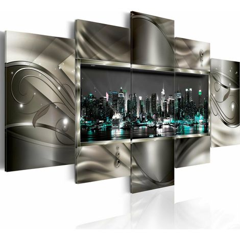 Tableau nuit à new york - 200 x 100 cm (1/4)