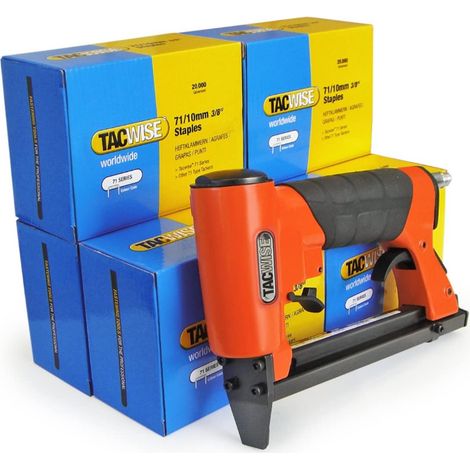 Tacwise 1190 A7116V Pneumatic 71 Upholstery Staple Gun 120,000 x 10mm Staples (1/5)
