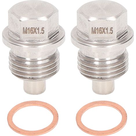 Bouchon de vidange magnétique 2 pièces M16x1.5mm anti-rouille pour Subaru BRZ WRX Forester Impreza Legacy (1/5)