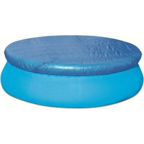 Couverture de piscine ronde en PE tissé, imperméable et anti-poussière - 183 cm (1/2)