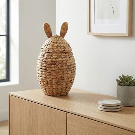 Woven Bunny Ears Storage Basket (1/2)