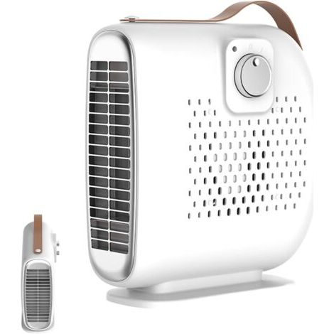 Chauffage d'appoint, 2 Modes Radiateur Soufflant Salle de Bain,Portable Mini Chauffage Electrique Petit Chauffage d'appoint