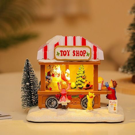 Nannigr Décoration de Noël, Scène à LED vente de Sapins de Noël，TOY SHOP (1/5)