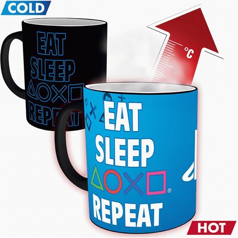Tasse gb-eye eat sleep repeat thermochrom 320 ml (1/4)