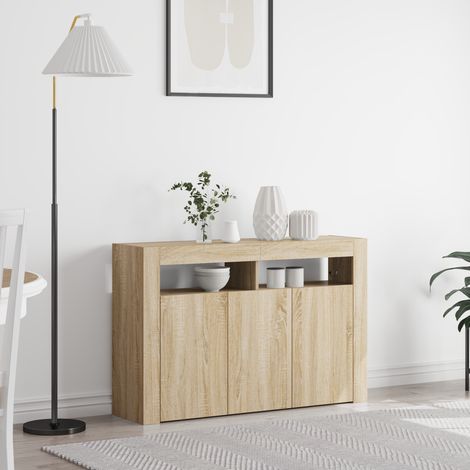 Sideboard Sonoma-Eiche 116 x 30 x 75 cm Holzwerkstoff