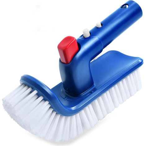 Tête de Brosse Piscine, Brosse de Nettoyage Piscine Rotative à 180 Degrés,Brosses d'angle de Piscines, Tête de Brosses de Piscines pour Baignoires, Spa, Salle de Bain, Cuisine, Carrelages, Murs (1/5)