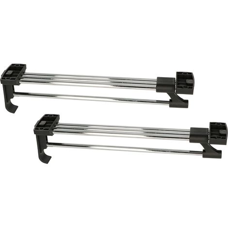 Lot de 2 solides tringles à vêtements extensibles pour armoire, 300 mm (1/5)