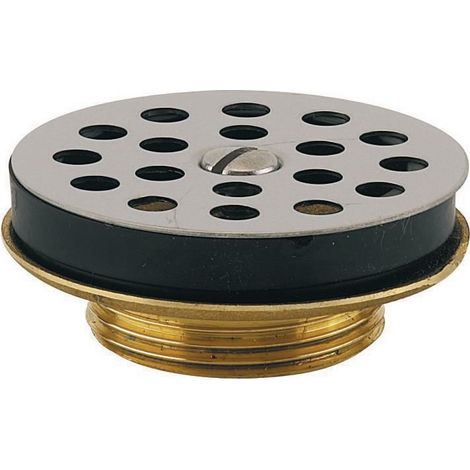 bonde lavabo - en laiton - diamètre 63 mm - a grille - altech 12010000034 (1/2)