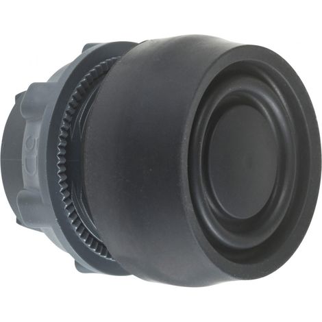 Tête de bouton poussoir + capuchon IP66 Ø 22mm noire Harmony SCHNEIDER ZB5AP2S (1/2)