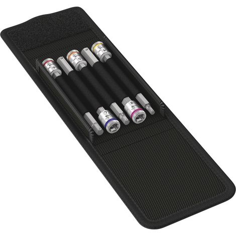 WERA Schraubendreher-Einsatz 1/4" Garnitur 5tlg. 4-8x100mm Haltefunktion