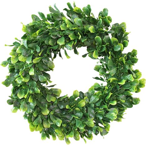 Guirlande Artificielle - 40 cm - Feuillage Vert Faux - Pour Porte Mur Fenêtre - Décoration Intérieure Extérieure - 1 Pièce (1/5)