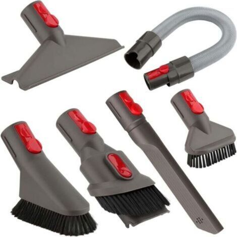 Zubehörset mit Befestigungsmaterial und Verlängerungsschlauch für Dyson V7 V8 V10 Akku-Staubsauger (6 in 1) (1/4)