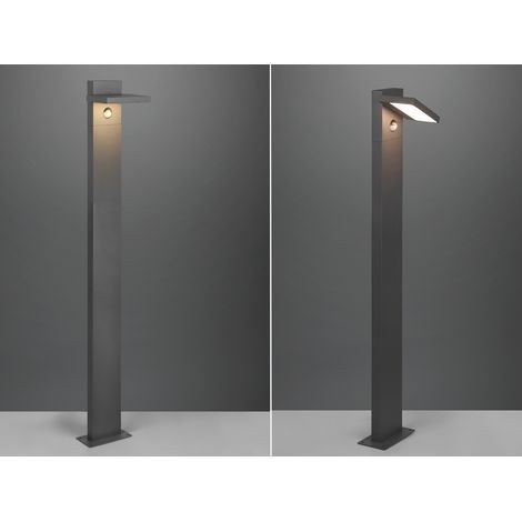 LED Wegeleuchte 2er Set schwenkbar mit Bewegungsmelder in Anthrazit (1/5)