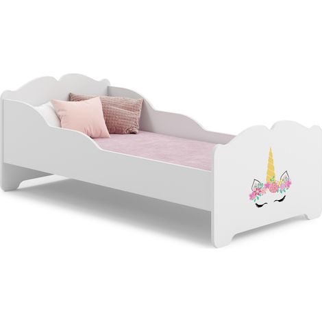 ANNA letto per bambini con materasso 160x80 Corno di unicorno