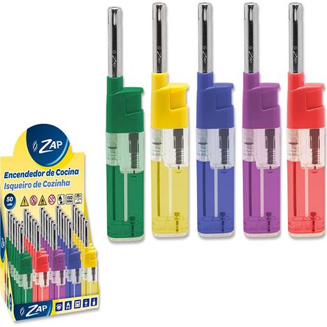 ZAP encendedor mini colores transparente 11,5 cm surtido , Encendedor mini transporte surtidoColores surtidos, se envía según disponibilidadMaterial duraderoMedias: 12