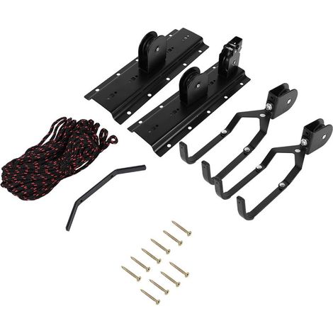 Support mural robuste pour vélo en métal résistant, crochet de fixation pour garage, rangement vélo horizontal ou vertical (1/5)