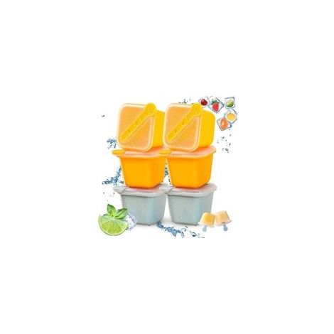 Bac à glaçons - Non spécifié - Lot de 6 - Silicone sans BPA - Empilable - Résistant à -30° (1/4)